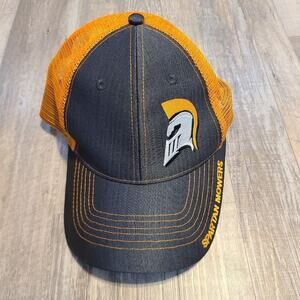 Spartan mowers trucker cap orange and gray